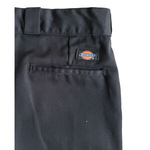 Dickies 874 Work Pants Mens 44x34 Black Original Fit Flat Front Skater Workwear